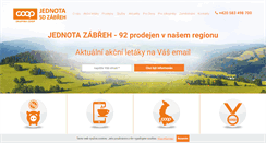 Desktop Screenshot of jednota-zabreh.cz